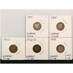 US Barber Dimes (Times the Money)