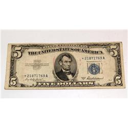 $5 Silver Certificate Star Note