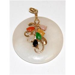AAA Multicolor Jade Hand Made Ladies Pendant