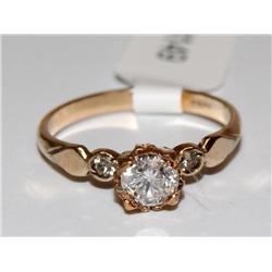 .75Ctw Diamonds Vintage Solitaire Hand Made Ladies