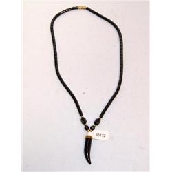 Hematite Italian Horn Hand Made Necklace