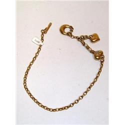 18K Gold Necklace W/.25 ctw Diamonds & Pearls