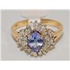 Image 1 : 2.00Ctw AAA Tanzanite & Diamonds Cluster Ladies Ri