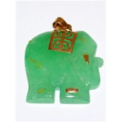 AAA Imperial Jade Rare Color Elephant Pendant