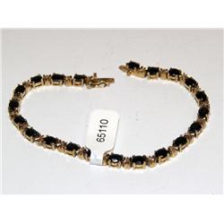 Vermil Sapphire & Diamond Tennis Bracelet