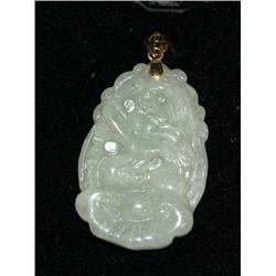 AAA Green Jade Hand Carved Pendant