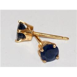 1.00Ctw AAA Cashmere Sapphire Studs Ladies Earring