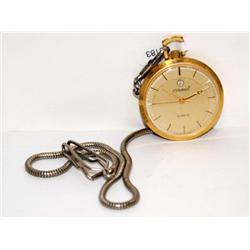 Cyrano Quartz Yellow Dial Pocket Watch