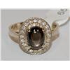 Image 1 : 2.00Ctw AAA Star Black Sapphire & Diamonds Ladies