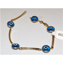Blue Murano Glass Hand Made Ladies Bracelet