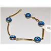 Image 1 : Blue Murano Glass Hand Made Ladies Bracelet