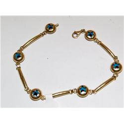 Blue Eye Star Design Hand Made Ladies Bracelet