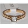 Image 1 : Diamond Solitaire Princess Cut Ladies Ring