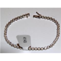 18Kt Diamonds Filigree Design Ladies Tennis Bracel