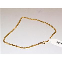 14K Gold Anklet Chain