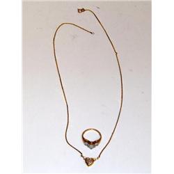 AAA Australian Opal Ring & Necklace