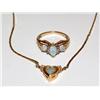 Image 2 : AAA Australian Opal Ring & Necklace