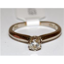 Diamond Solitaire Hand Made Ladies Ring