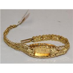 10Kt Gold Geneva Classic Diamond Dial Ladies Watch