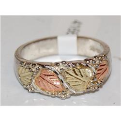 Silver Ring With Black Hills Gold