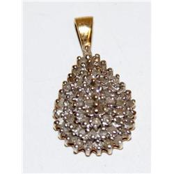 10k Gold 1ctw Diamond Pendant