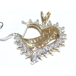 Diamonds Heart Design 2000 Pendant