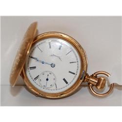1800's Elgin Natl. Watch Co. Pocket Watch Hand Eng