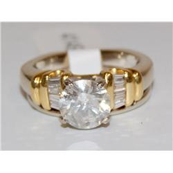 2.00Ctw Diamonds Engagement Ladies Ring Set