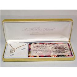 Sterling Silver Necklace & Heart/Cross Pendant