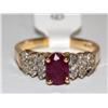Image 1 : AAA Burmese Ruby & Diamonds Ladies Ring