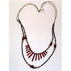 Liquid Sterling Silver Neckalae W/Stones