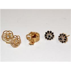 AAA Cashmere Sapphire Earrings & Gold Ladies Earri