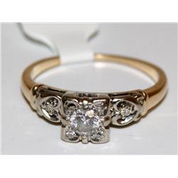 1950's Diamonds Vintage Hand Made Ladies Ring