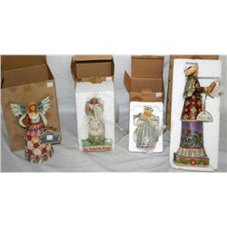 Lot of 4 Jim Shore Heartwood Creek Figurines