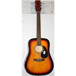Sunburst Crescent Acoustic Guitar