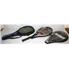 Image 1 : Lot of 2 Tennis Rackets and 3 Covers