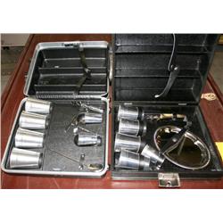 Lot of Travel Drinking Glasses & Cases