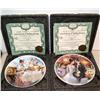 Image 1 : 4 Collector Plates W/COA's