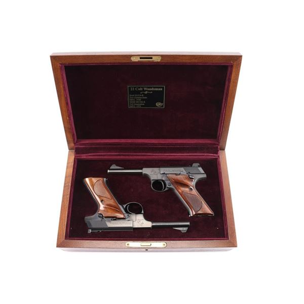 Colt Woodsman Cased 2 Gun Set