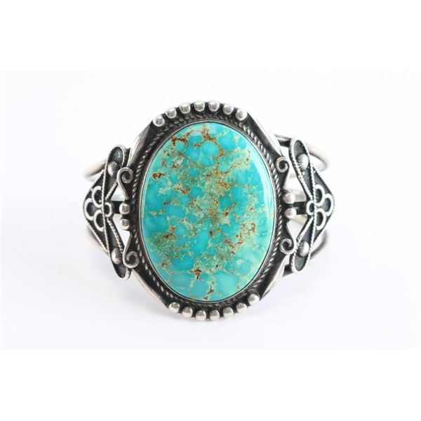 Large Navajo Turquoise Cuff.