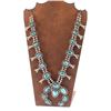 Image 1 : Navajo Kingman Turquoise Squash Blossom.