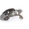 Image 3 : A Pair of E. Garcia Silver Overlay Spurs.