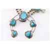 Image 3 : Sterling & Turquoise Squash Blossom Necklace.