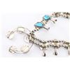 Image 5 : Sterling & Turquoise Squash Blossom Necklace.