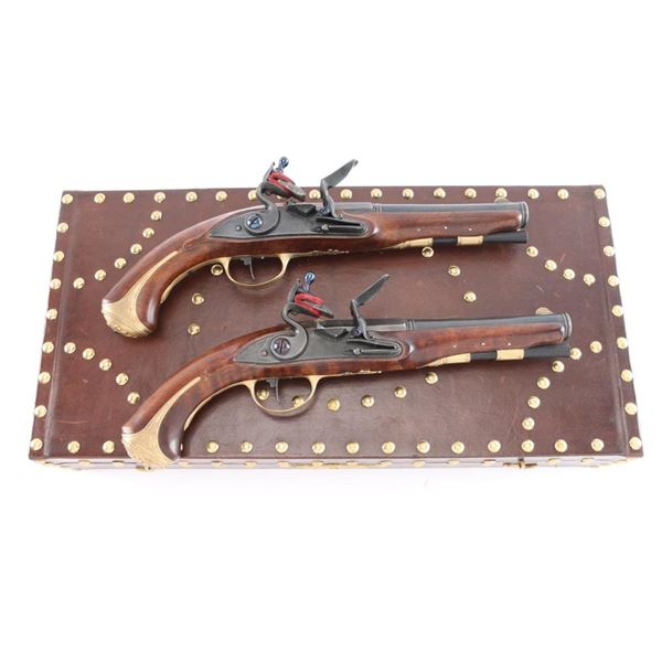 Pair of 18th Cent. Style Flintlock Pistols.