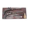 Image 2 : Pair of Original Flintlock Dueling Pistols. 52-54c