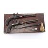 Image 3 : Pair of Original Flintlock Dueling Pistols. 52-54c