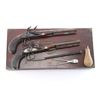 Image 4 : Pair of Original Flintlock Dueling Pistols. 52-54c
