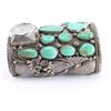 Image 3 : Large Navajo Sterling & Turquoise Watch Cuff.