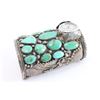 Image 4 : Large Navajo Sterling & Turquoise Watch Cuff.